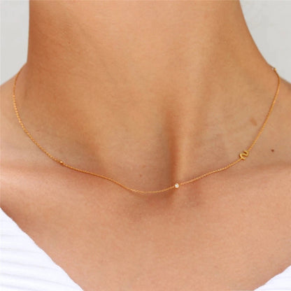 Dainty Initial Necklace